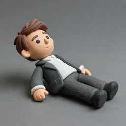 plasticine figure of professor layton, 8 k, hdr, trend in artstation, photo studio, professional lighting