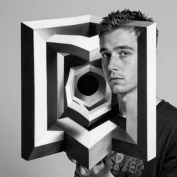 alex grey mixed with mc escher