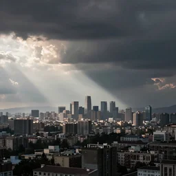 city in the distance