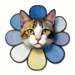 cat in flower picasso
