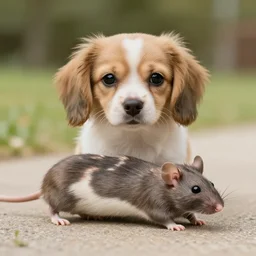 a dog that’s half rat