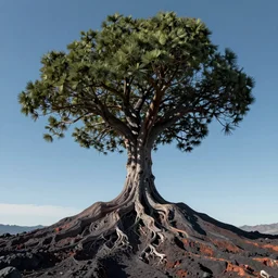 volcanic tree, digital art