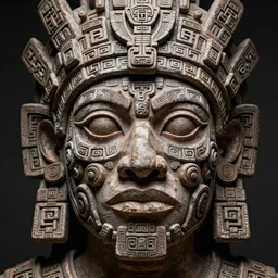 ancient aztec fantasy face tattoo pattern concept, teonanacatl glyph, intricate artwork by, Alex Grey, Artgerm, very coherent artwork, cinematic, hyper realism, high detail, octane render, unreal engine, 8k, High contrast, higly detailed black ink outline