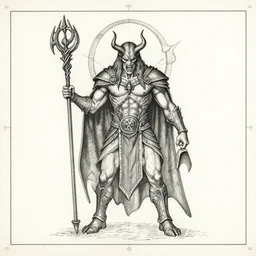 a blueprint design of the concept of wrath