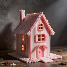a candy house made of chiclets