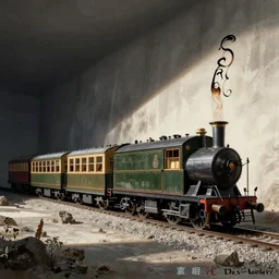 the Walking train by Salvador Dali