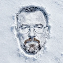 walter white's face imprinted on snow, hyperdetailed, artstation, cgsociety, 8 k
