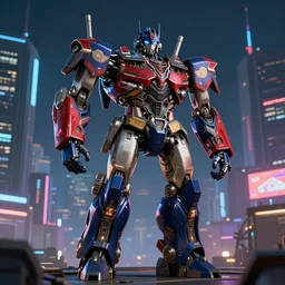 full body view of quantasaurus rex - voltron - incredible robot hybrid, centered, asymmetric, illuminated panels on body, walking in an illuminated cyber city at night, deep depth field, masterpiece, featured on vimeo, digital painting masterpiece on artstation, featured on pixiv, rule of thirds composition, cinematic dynamic lighting, hyper realistic, hyper detailed, sharp focus, 4 k, 8