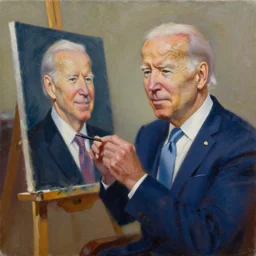 a painting of joe biden painting a picture of joe biden painting a picture of joe biden who is painting a picture of joe biden