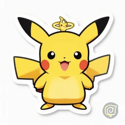 cute miss mascot manaphy manaphy manaphy pokemon sticker art, cronobreaker, beeple game icon