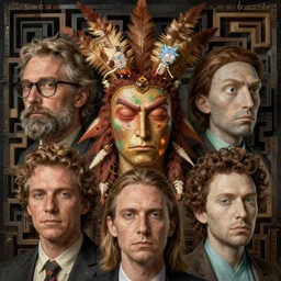 lucky labyrinth mohawk projector portrait by gaston bussierre and charles vess and james jean and erik jones and rhads, inspired by rick and morty, epic, funny, huge scale, beautiful fine face features, intricate high details, sharp, ultradetailed