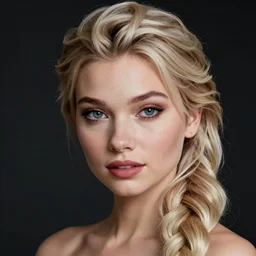 portrait of a beautiful 20-year-old Elsa the style of Mario Testino award-winning, detailed, 82 mm sigma art, close up