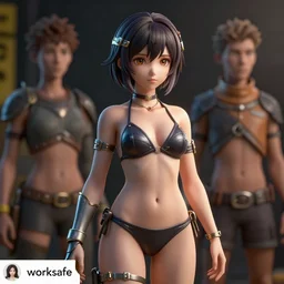 clothed, worksafe. instagram photo, kodak portra. by wlop, ilya kuvshinov, krenz cushart, greg rutkowski, trending on pixiv. zbrush sculpt, octane, maya, houdini, vfx. cute anime girl wearing bikini armor. digital painting. cinematic dramatic atmosphere, sharp focus, volumetric lighting.