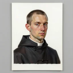 asset sheet, material study ( caricature ) priest ( hyperrealistic surrealist style oil painting ) dark foreboding