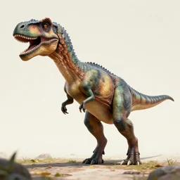 bipedal dinosaur person