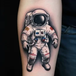 astronaut tattoo