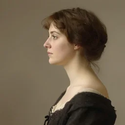 polyblasian woman, side profile, julia margaret cameron,