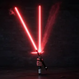 A red lightsaber