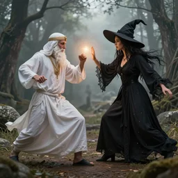 sufi mystic in metaphysical combat with a hedge witch