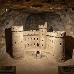 archeological discovery of a perfectly well preserved castle underground