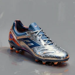 concept art of future soccer sneaker by jama jurabaev, cinematic shot, brush hard, artstation, cgsociety, high quality, brush stroke