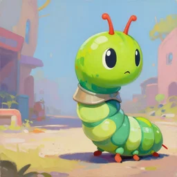 greg manchess portrait painting of partially armored caterpillar from alice in wonderland as overwatch character, wacky, medium shot, asymmetrical, profile picture, organic painting, sunny day, matte painting, bold shapes, hard edges, street art, trending on artstation, by huang guangjian and gil elvgren and jesper ejsing