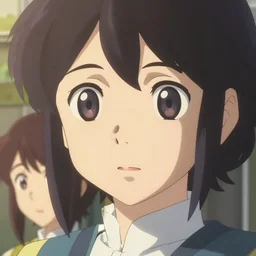 face close-up, anime key visual, official media, Makoto Shinkai, Ilya Kuvshinov, Lois van Baarle, Rossdraws
