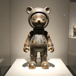 mystery toy sculpture on display