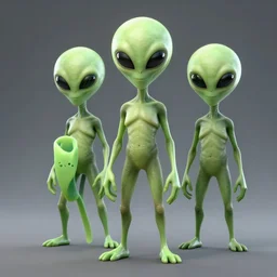aliens, 3d art.