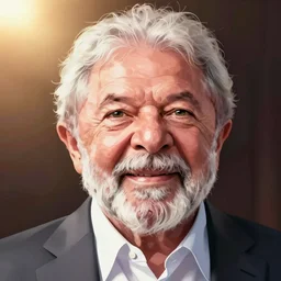 Luiz Inacio Lula da Silva portrait by Hirohiko Araki, Araki style, JJBA, anime