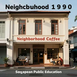 1 9 9 0 s singaporean public education poster for neighbourhood coffee shops
