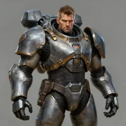 an portrait man russian in the assault powered armor, style game square enix life, trending on artstation, painted by greg rutkowski, render naughty dog, octane render, detailed