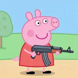 peppa pig using ak - 4 7
