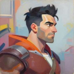 greg manchess portrait painting of golum as overwatch character, medium shot, asymmetrical, profile picture, organic painting, sunny day, matte painting, bold shapes, hard edges, street art, trending on artstation, by huang guangjian and gil elvgren and sachin teng