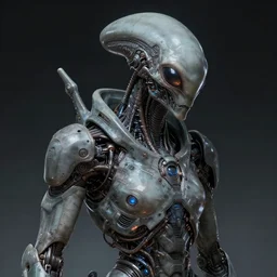 A Hyper-Detailed Alien, Future Tech :: Intermediate Long Shot :: Art by Yongjae Choi ::