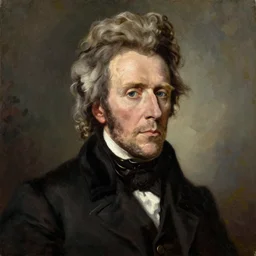 by george bush jr, portrait of andrew jackson, oil painting