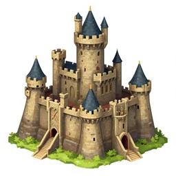 ancient castle of harry potter, patapon style. concept art for psp. 2 d carton, matte background, luminescent space, black and white behance contest winner