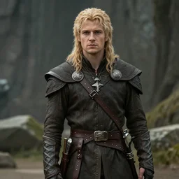 Medium shot of a typical character in the style of high fantasy