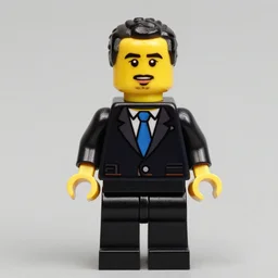 lego mini figure of obama, realistic