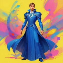 full body shot of walter white as fantasy blue mage, full - body art, fantasy art, dnd, walter white, very beautiful fantasy art, bright colors, final fantasy, graceful, elegant, trending on artstation, intricate details, matte painting, organic painting, bold shapes, street art, greg rutkowski, gaston bussiere