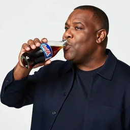steve harvey drinking blue coke