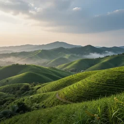 a landscape beauty - shot ai assistant, concept style