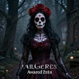 photo of Victorian day of the dead, grimdark horror style, creepy, horror, award-winning photo