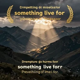 something to live for
