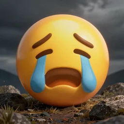 steve brule as the sobbing emoji