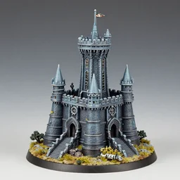 miniature scifi warhammer diorhama castel
