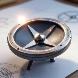 gyroscope wheel, design sheet, sharp focus, lens flare, bloom, rim light, illustration, highly detailed, photo realistic, unreal engine