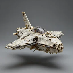 alien spaceship made out of bones by feng zhu,