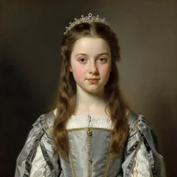 portrait of a spanish teenage princess, circa 1 8 5 2 by franz xaver winterhalter, highly detailed, beautiful, oil on canvas, 1 8 5 0 s, romanticism
