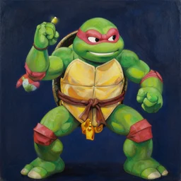 a kenku kabuki. art by walter velez ( 1 9 9 2 ). oil on canvas. tmnt